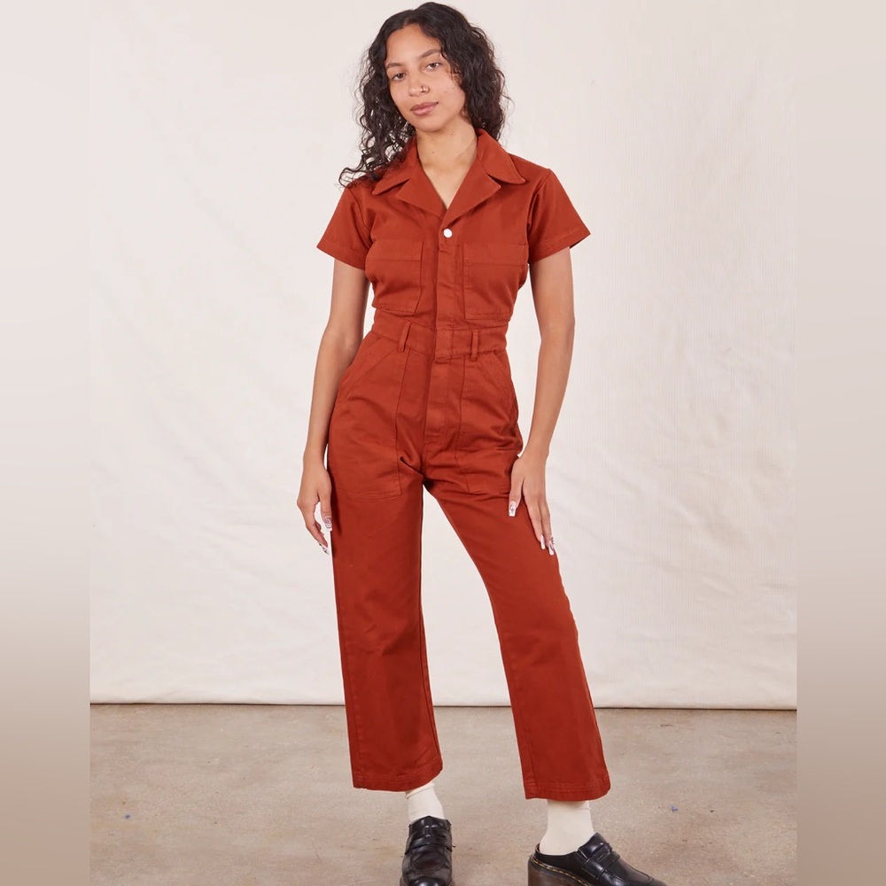 Big Bud Press Petite Short Sleeve Jumpsuit